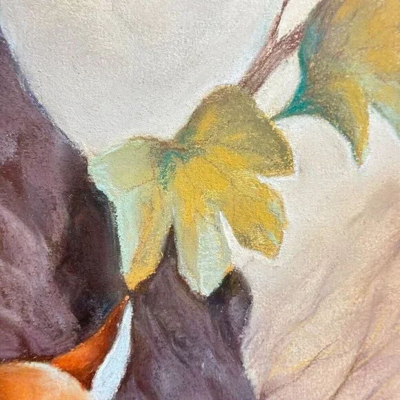 Vintage Unique Framed Fox Family Original Painting Artwork 22"x 25" - Picture 8 of 16